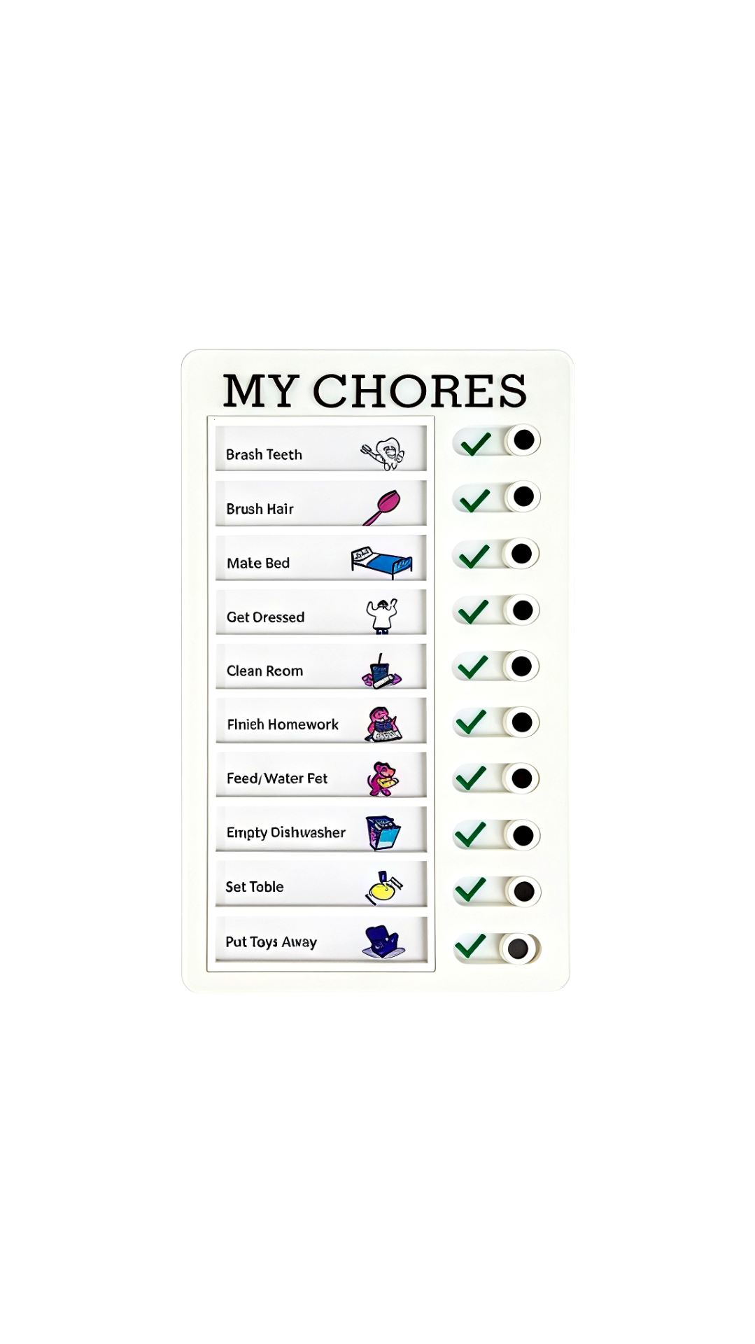 My Chore Check List Board