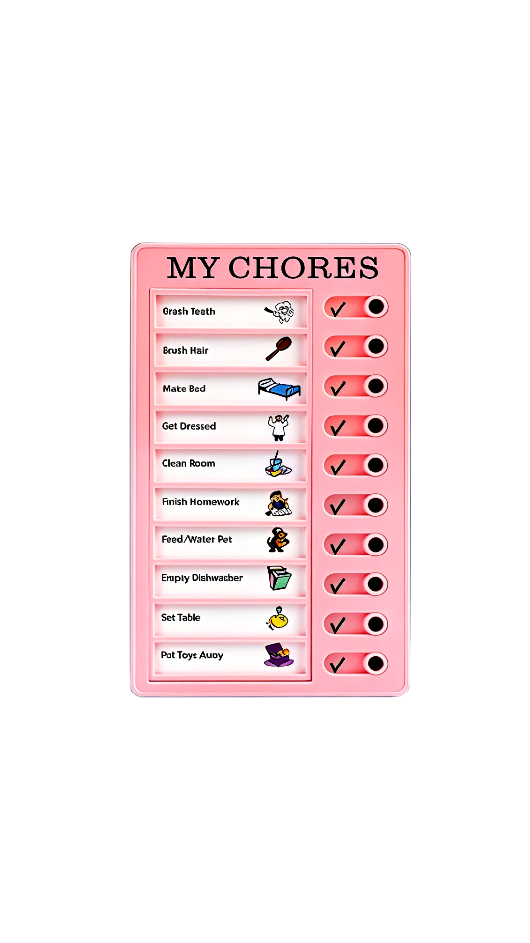 My Chore Check List Board