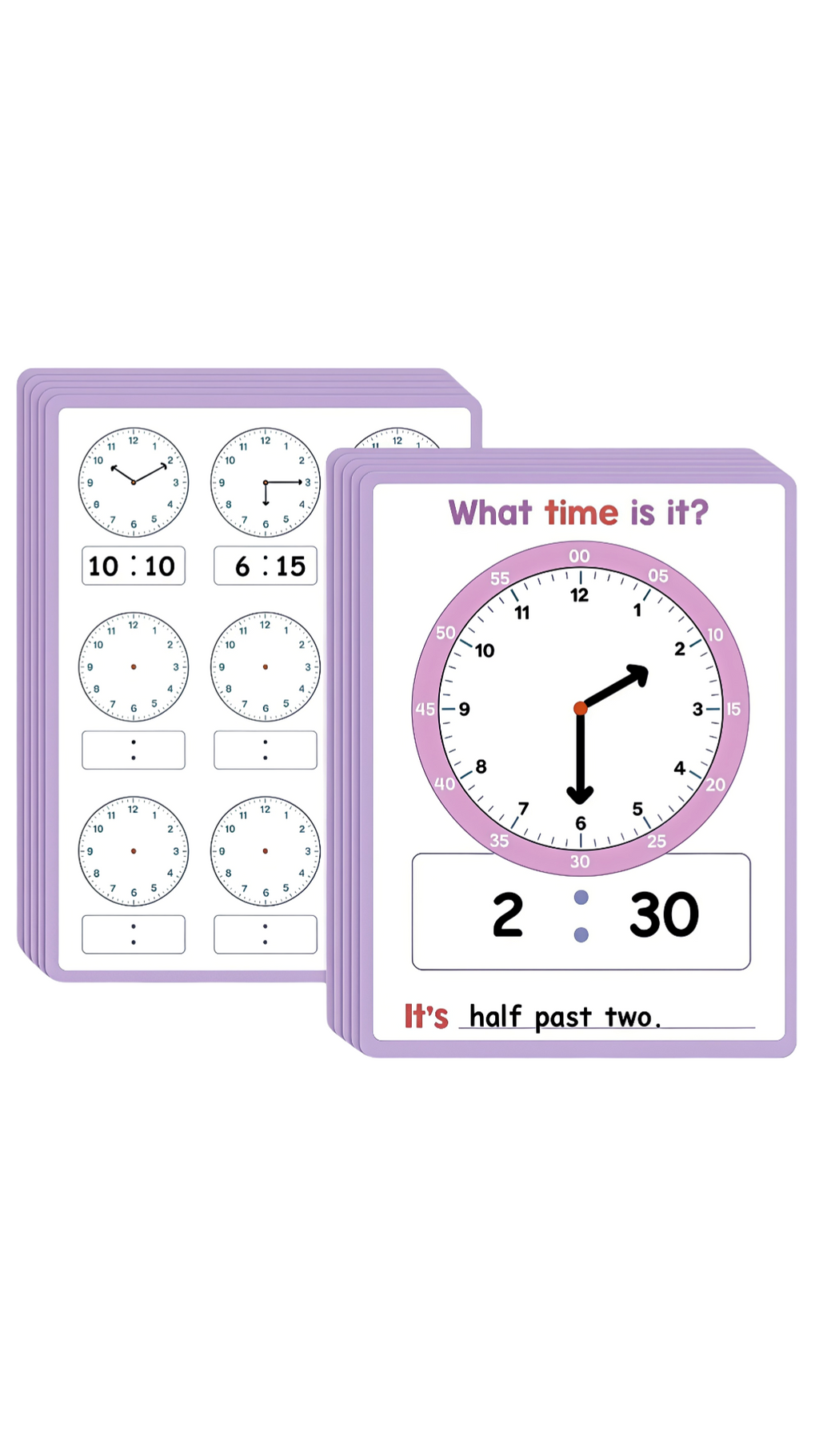 Dry Erase Learning Clock