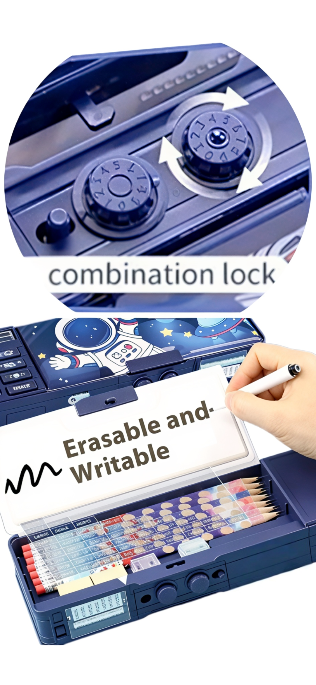 Double-Layer Pencil Case