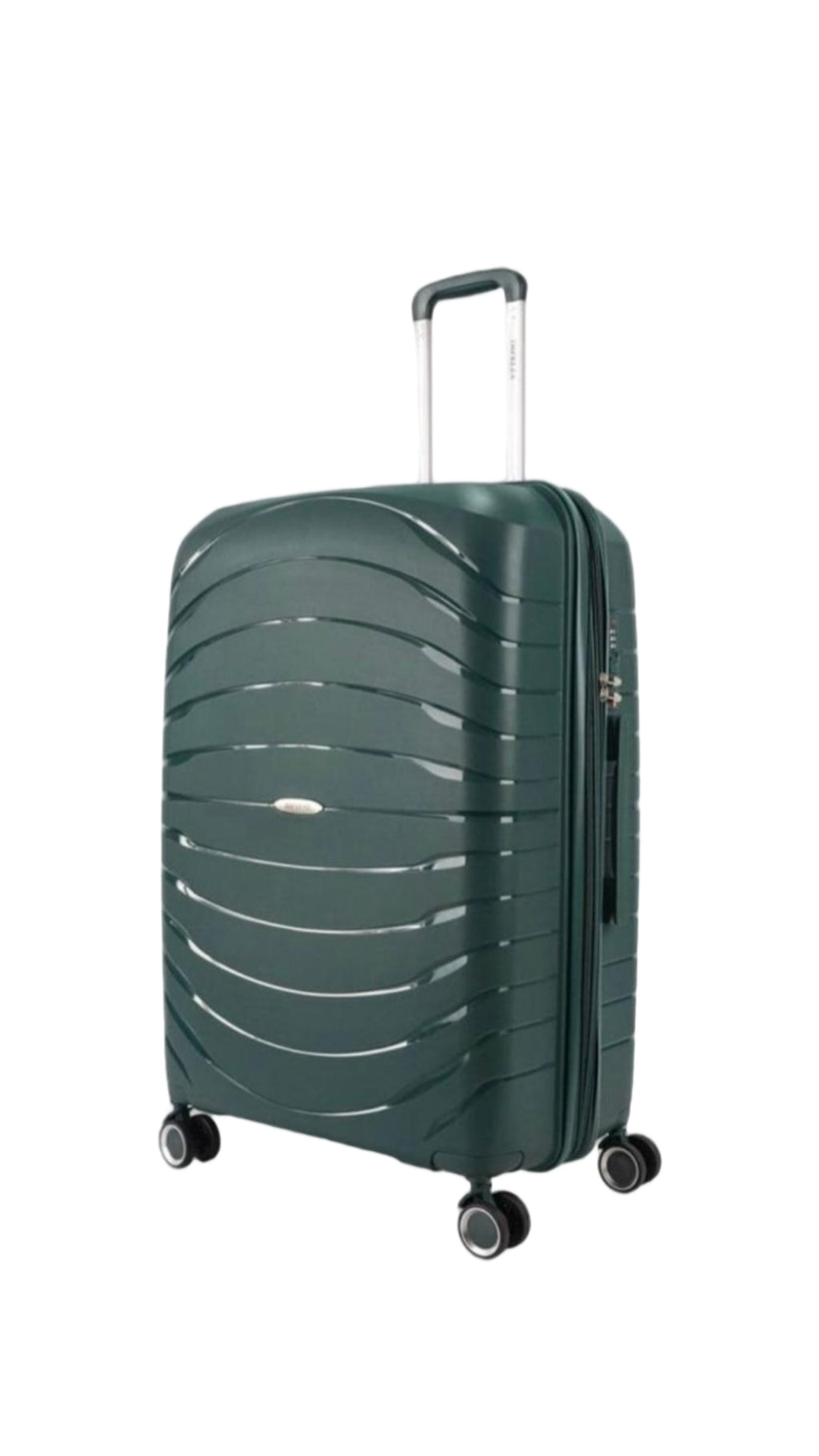 3 Piece High Quality Hard Shell Travel Suitcase - Green