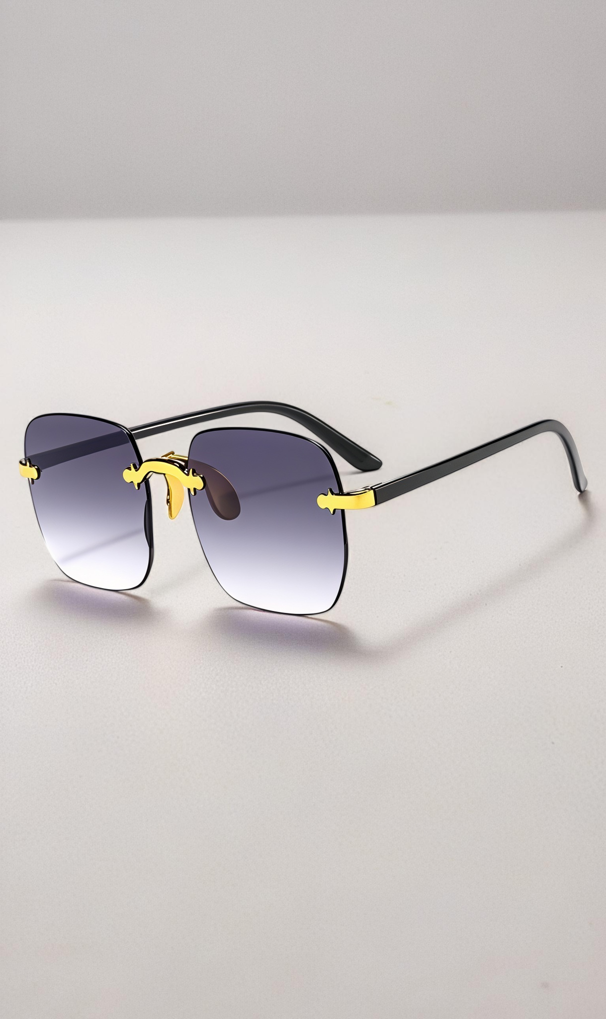 Rimless Square Sunglasses