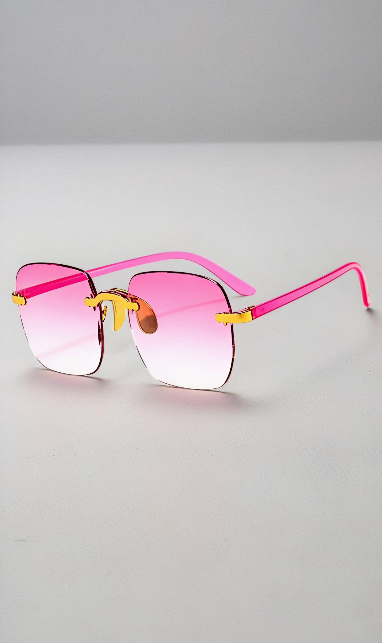 Rimless Square Sunglasses