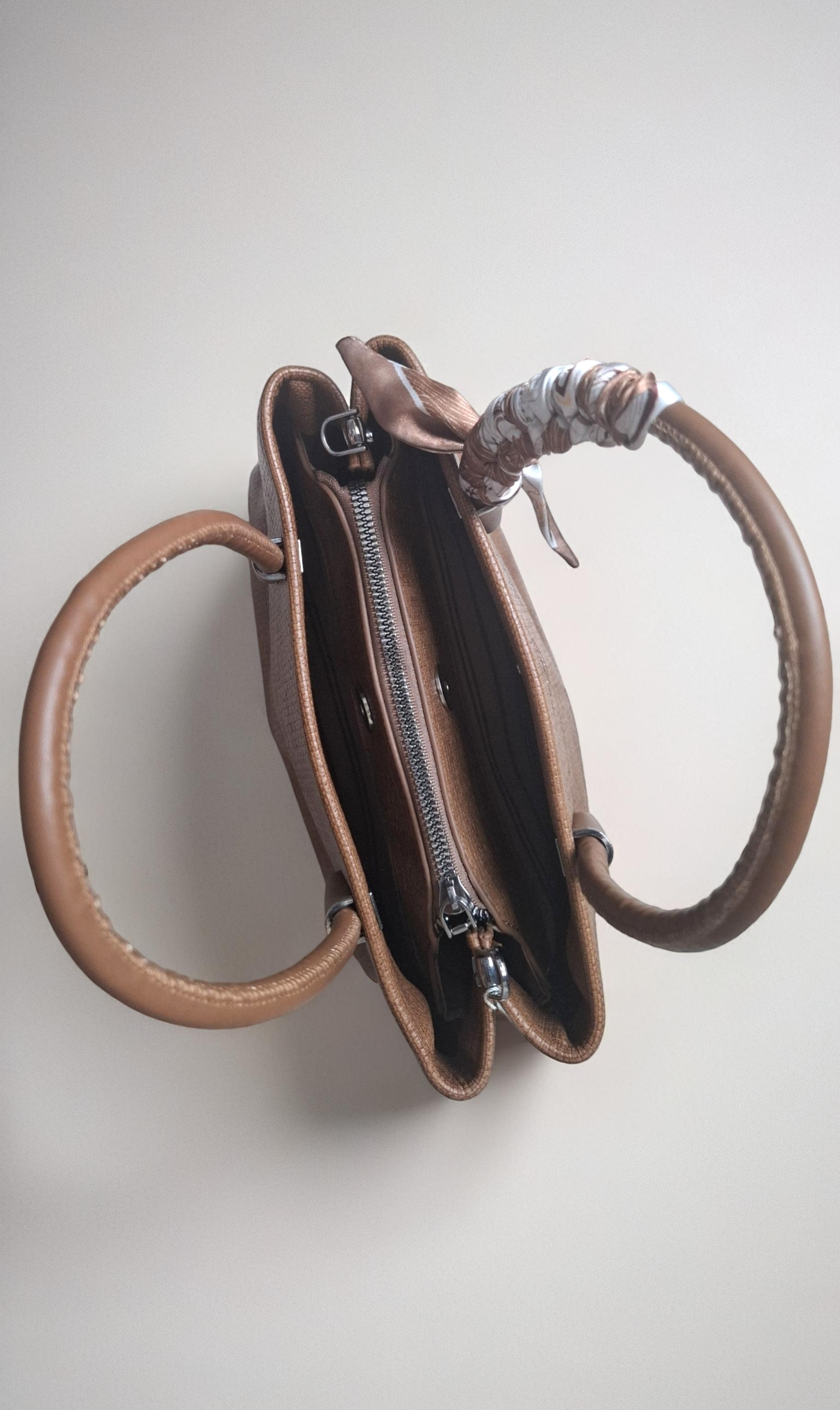 Woven-look brown Bag for  Women