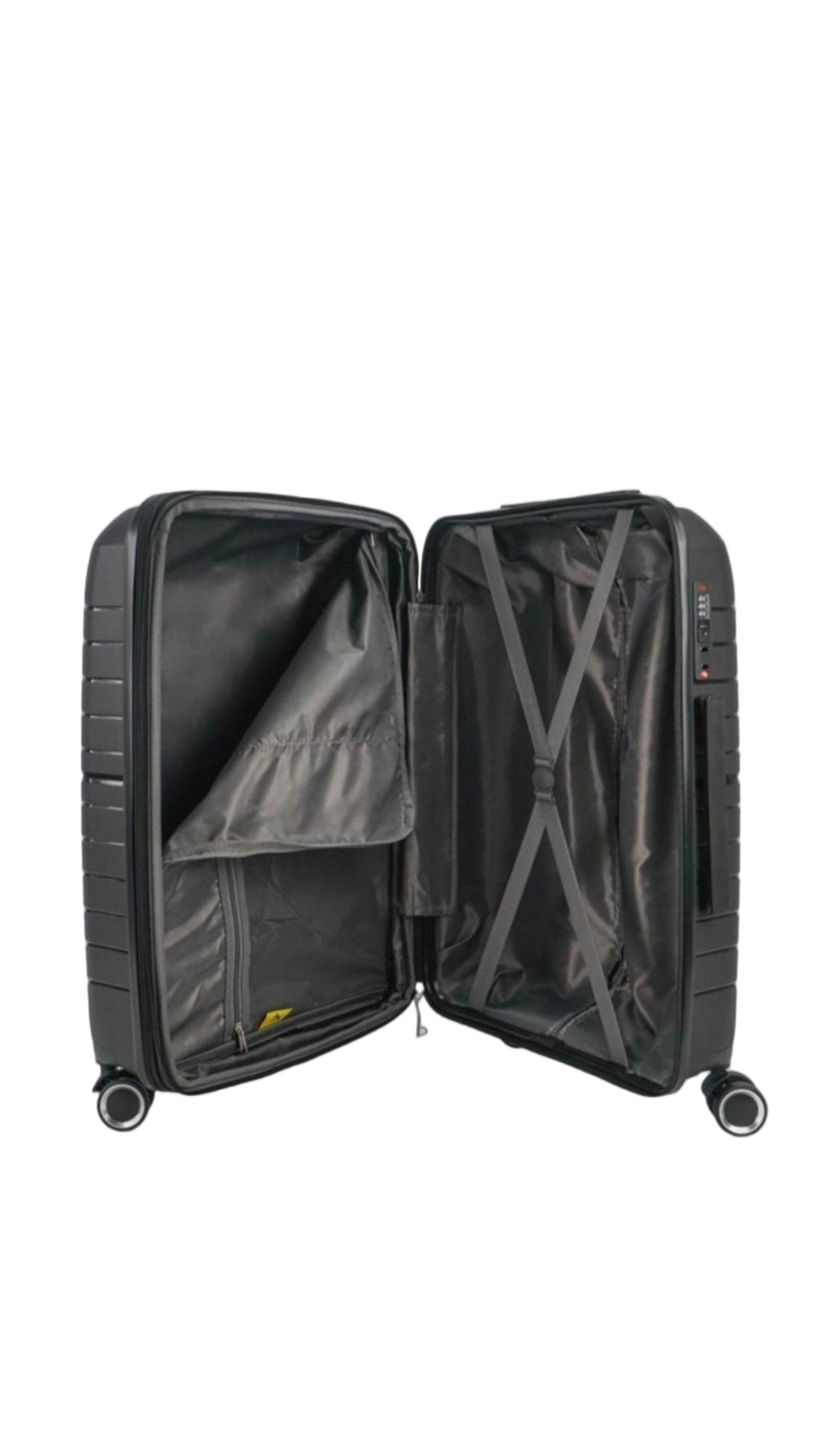 3 Piece High Quality Hard Shell Travel Suitcase -Black