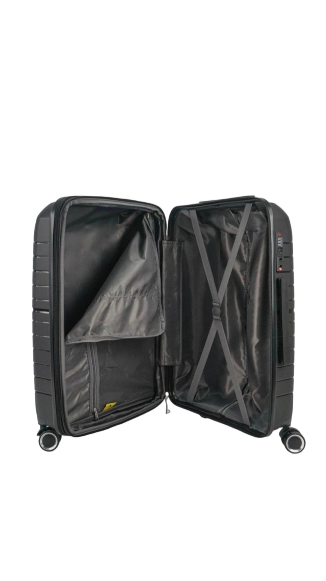 3 Piece High Quality Hard Shell Travel Suitcase -Black