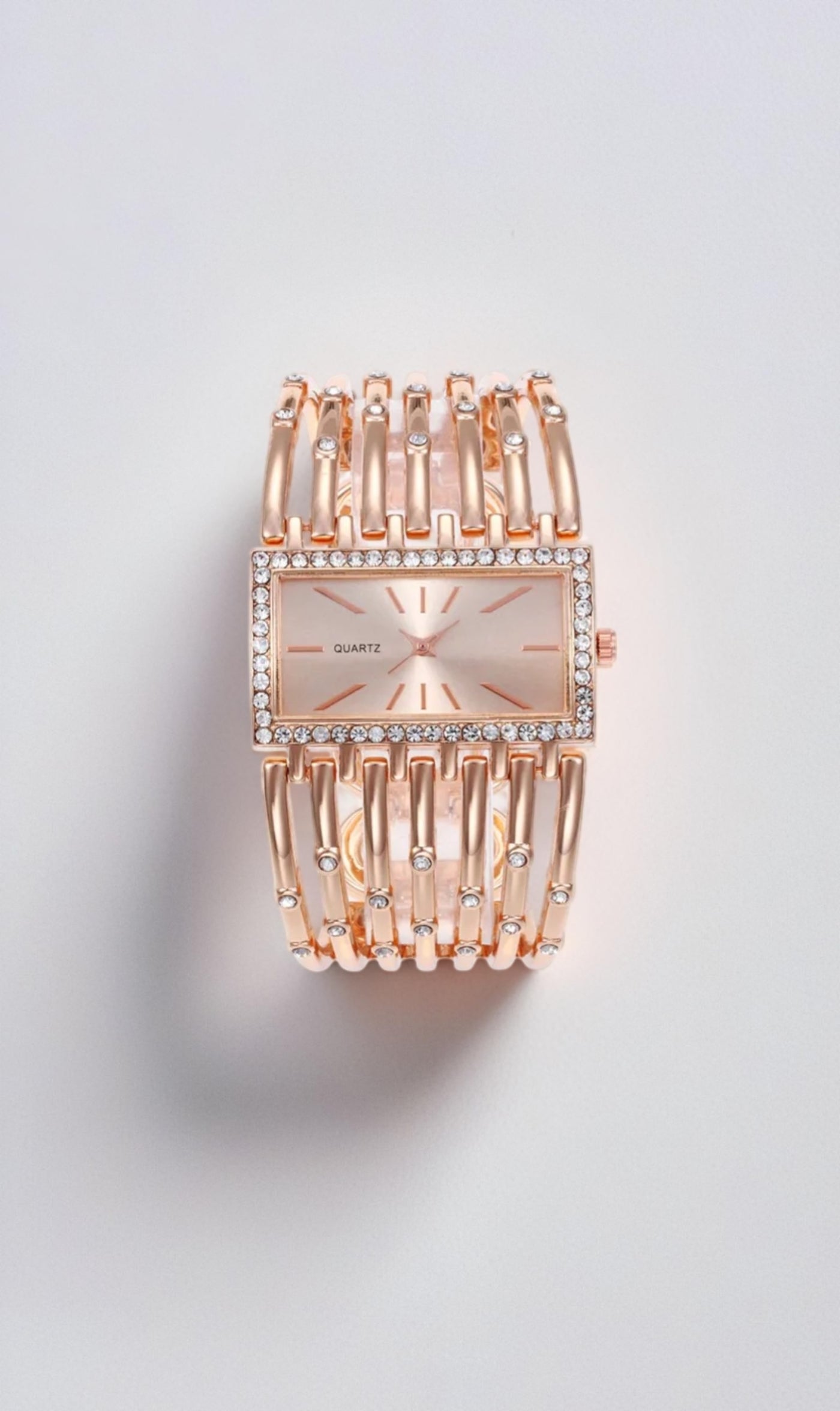 Women's Elegant Skeleton Rhinestone Wrist Watch