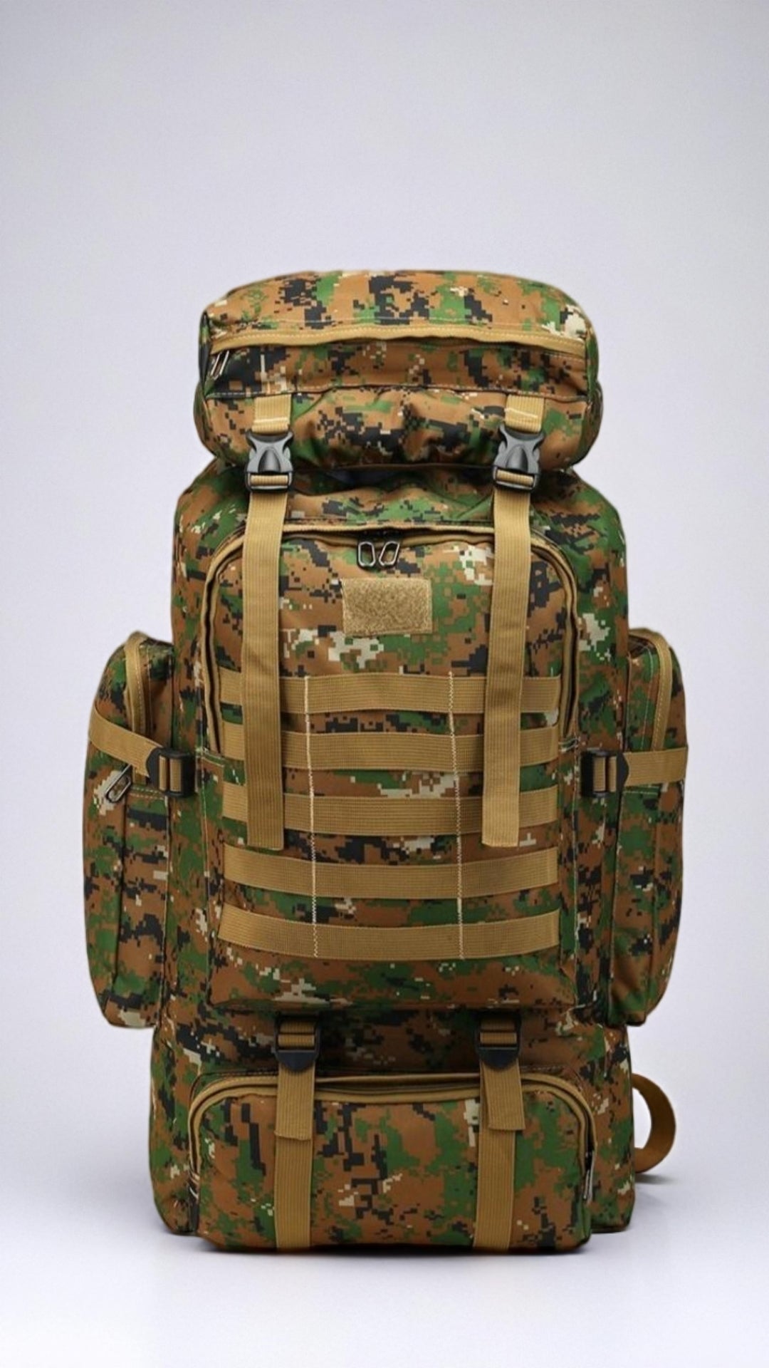 80L Large Capacity Tactical Travel Backpack - Jungle Camouflage