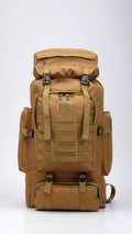 80L Large Capacity Tactical Travel Backpack - Khaki
