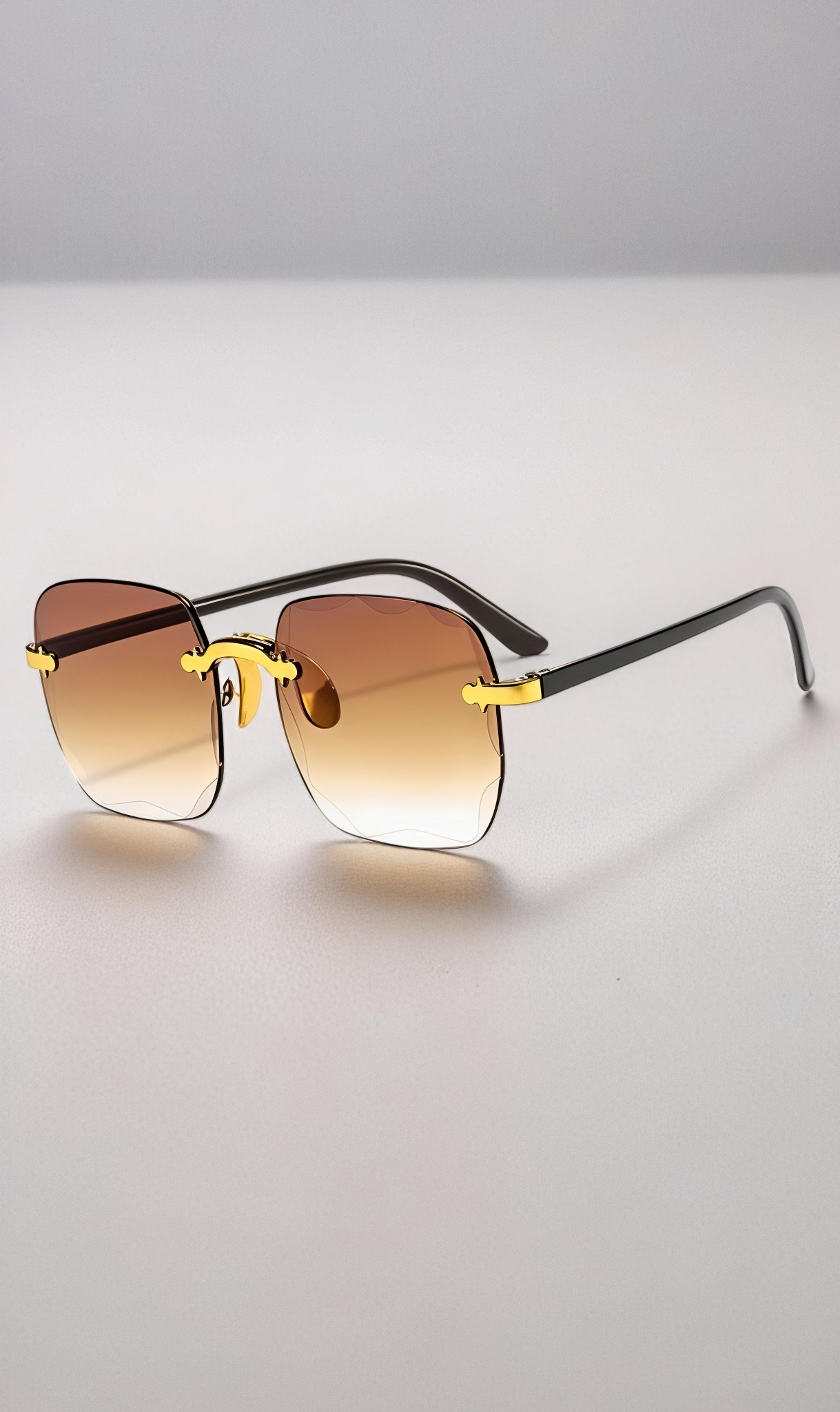 Rimless Square Sunglasses