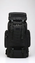 80L Large Capacity Tactical Travel Backpack - Black
