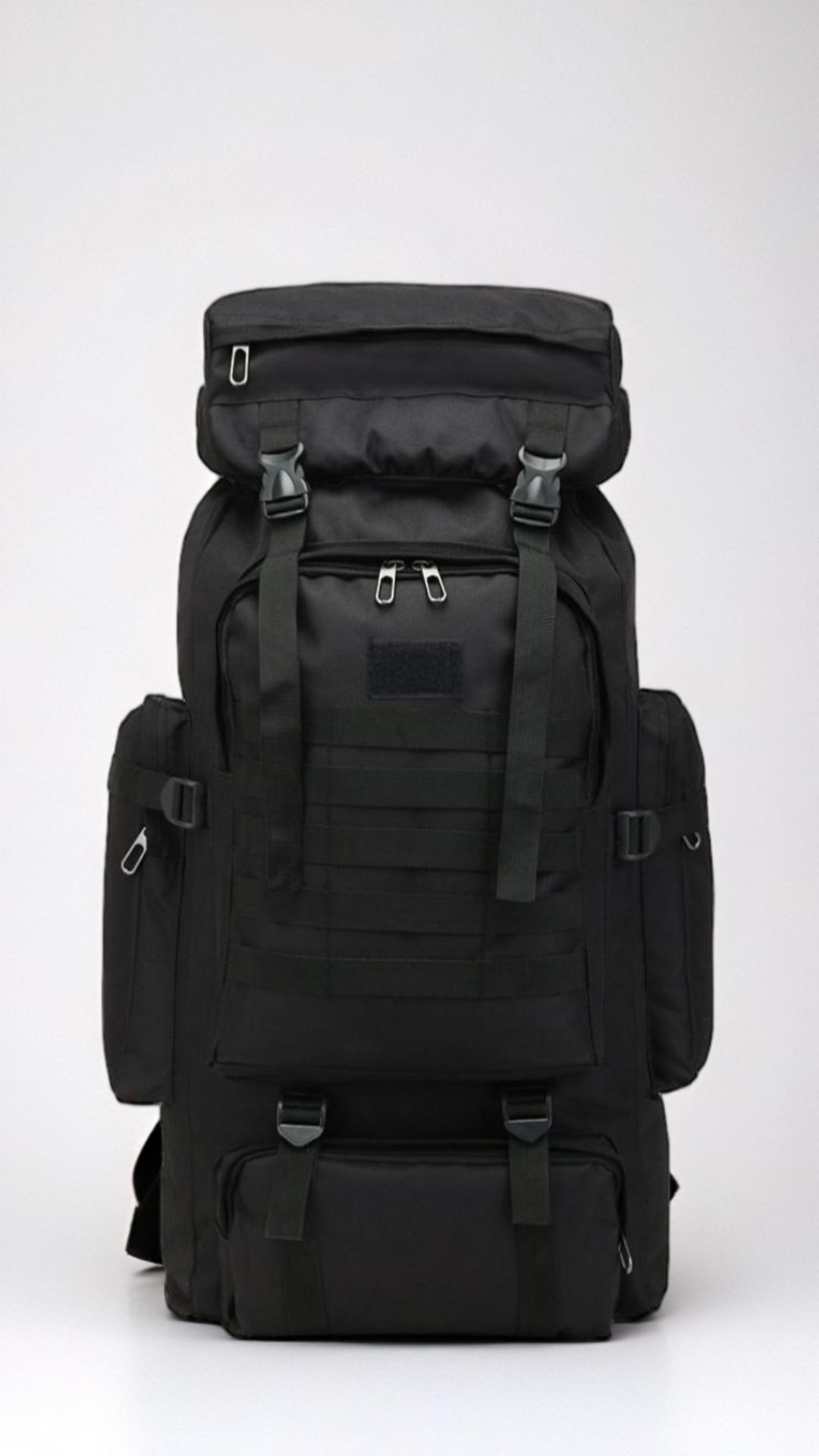 80L Large Capacity Tactical Travel Backpack - Black