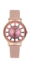 Women's Watch Casual Round Pointer Quartz Watch Hollow Out Fashion Analog PU Leather Wrist Watch