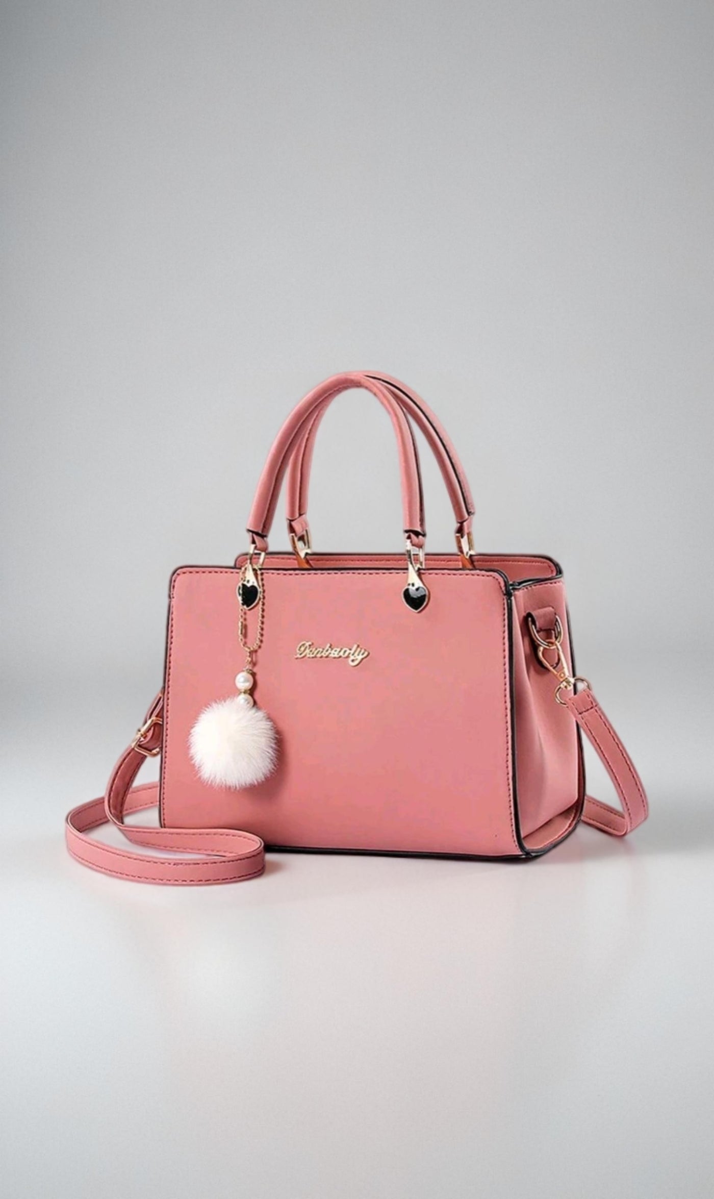 Pink Top-Handle Crossbody Bag