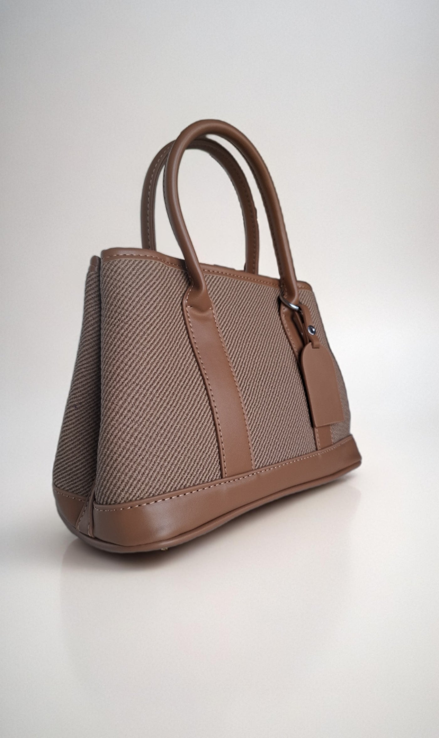 Brown Bucket Satchel Bag