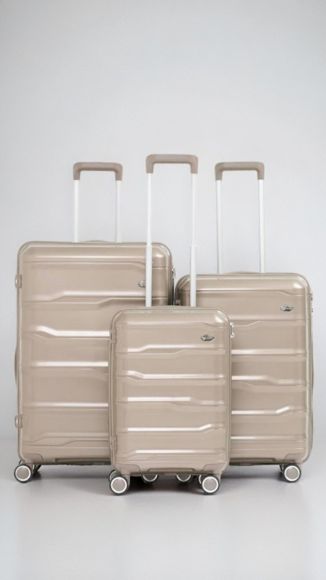 Hard Shell Luggage Set - 3 Piece Spinner Suitcases Travel Bags Lightweight