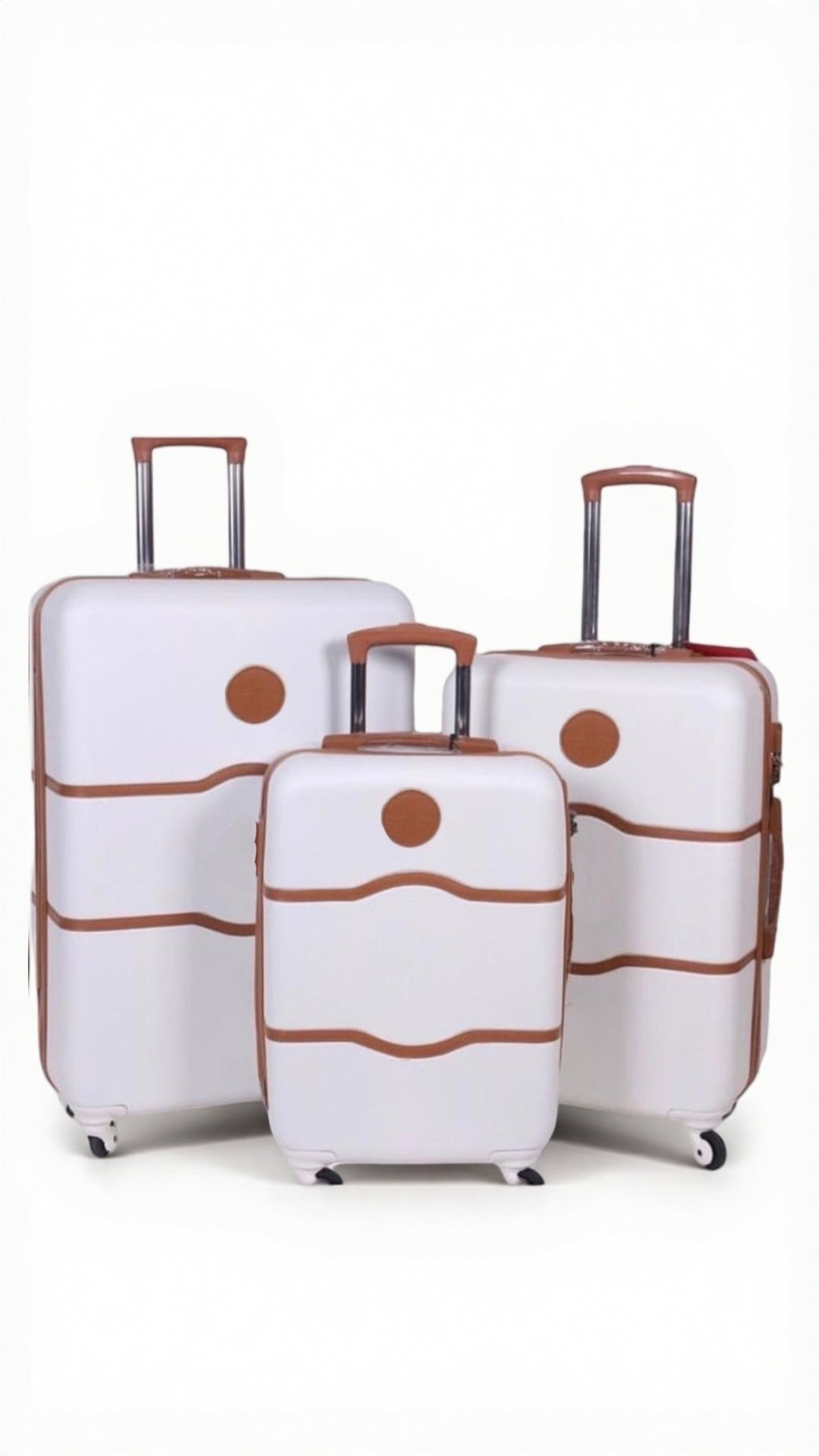 Elegant 3-in-1 Luggage Set: Travel in Style and Comfort - White